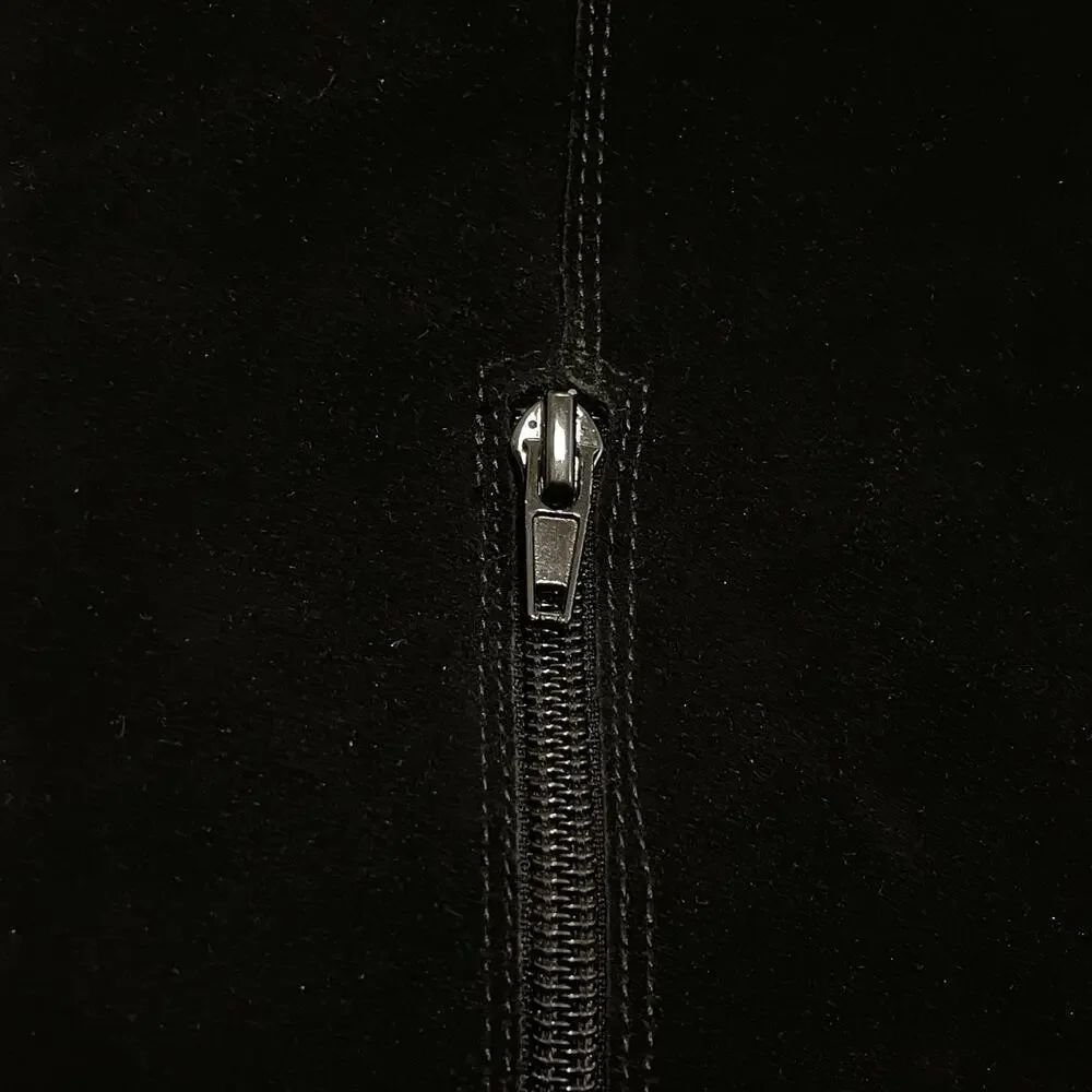 Steve Madden Lucca Over-the-Knee Boots | Black Suede Leather Thigh High 7.5 $200